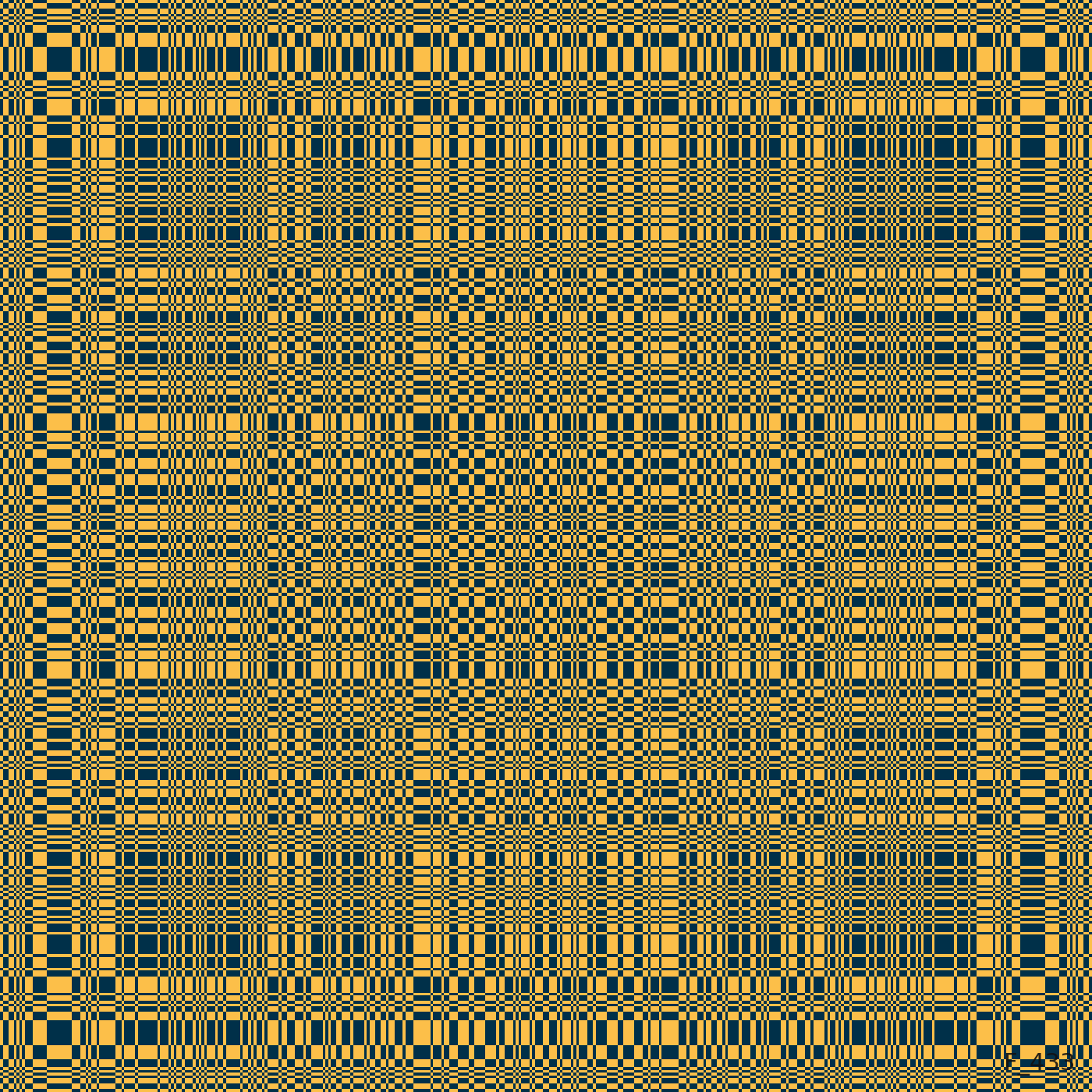Hexic product over F433
